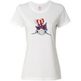 thumbnail image 3 of Inktastic 4th of July Patriot Shark Women's T-Shirt, 3 of 5