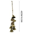 thumbnail image 4 of Rbaofujie Front Porch Decorations Outdoor Witch Bells Protection For Door Knob Hanger Wind Chimes Witchy Things Clear Negative Energy Witchcraft Supplies For Boho Home Room Decor Multi-color, 4 of 6
