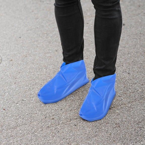 PTOOTP 2 Pairs Rain Shoe Covers for Men and Women, Outdoor Protective Overshoes for Hiking and Daily Use