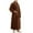 Brown, variant on Men's Fleece Plush Long Robe Long Sleeve Fuzzy Warm Kimono Bathrobe with Pockets, Cozy Winter Loungewear,XL,Yellow