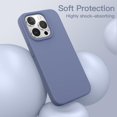 thumbnail image 4 of JETech Silicone Case for iPhone 15 Pro 6.1-Inch, Silky-Soft Touch Full-Body Protective Phone Case, Shockproof Cover (Winter Blue), 4 of 6