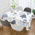 thumbnail image 2 of Yayeee Tablecloths 60" x 108" Rectangle Wrinkle Resistant Party Table Cover, Cute Snowmen, 2 of 8