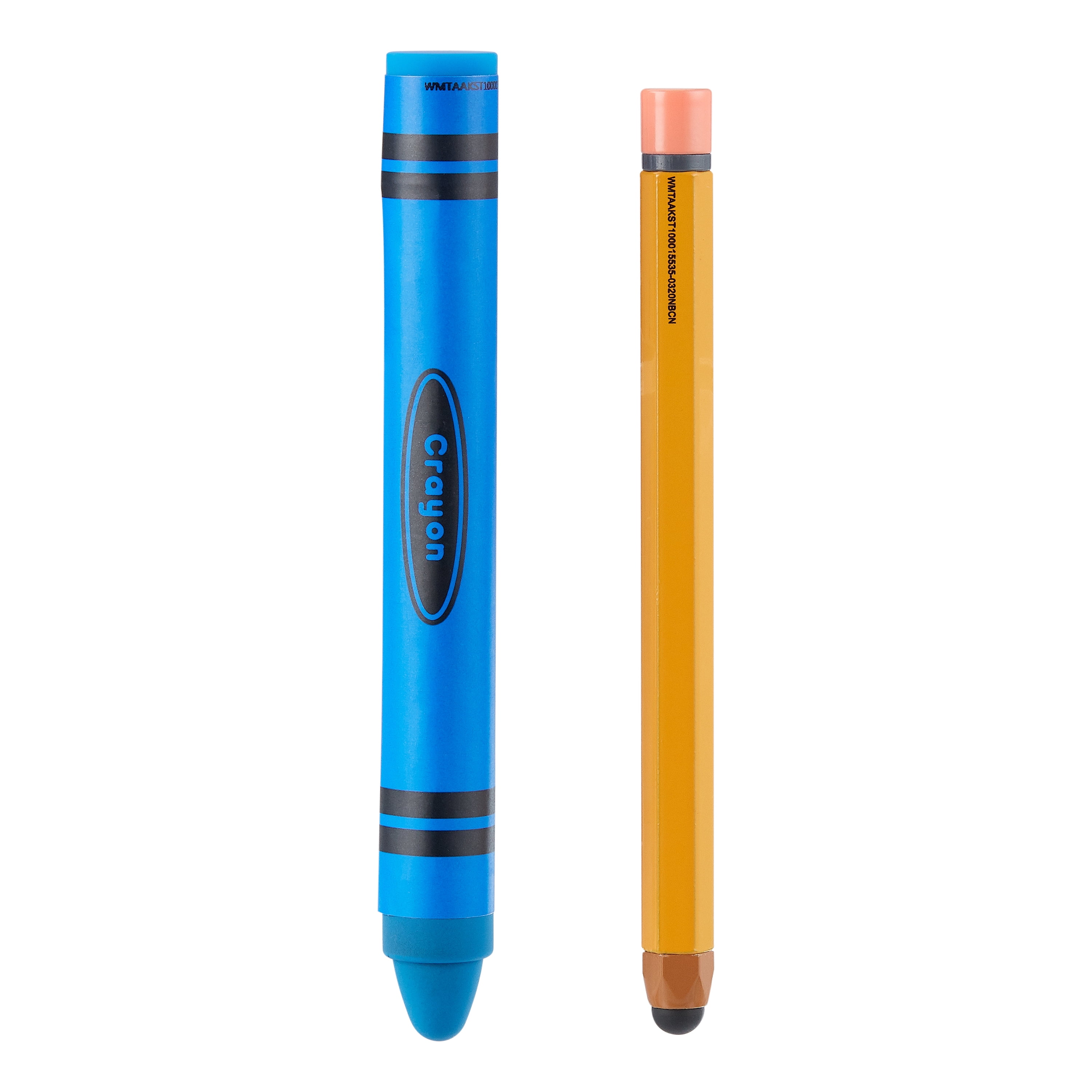 Compatible with Alldaymall EU-A88K Pro-BE DURAGADGET Kids Blue Crayon Style Touchscreen Stylus Pen with Neck Strap & Cute Duck Cap