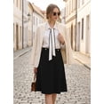 thumbnail image 2 of DARING DIVA Women's Flare A Line High Waist Casual Midi Skirts XL Black, 2 of 6