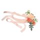thumbnail image 4 of Arreglo de flores artificiales con tela de hilo para celebraciones inolvidables Decoración de silla de boda teñida en champán, 4 of 8