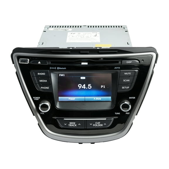 Restored 2014-16 Hyundai Elantra AM FM XM MP3 Bluetooth w/ Single-Disc CD 96180-3X165GU (Refurbished)