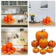 thumbnail image 2 of Artificial Foam Pumpkins Decor Set Fall Harvest Decorations for Halloween Thanksgiving Indoor Outdoor Home Decor Assorted Sizes Cute Pumpkin Table Centerpiece Party Supplies, 2 of 8
