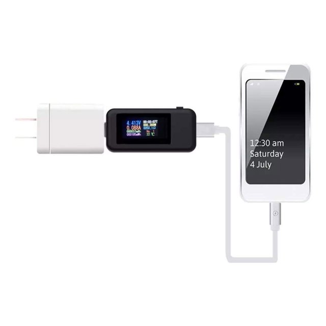 MX18 Multímetro USB Tester Detector de corriente de voltaje de energía para cargador de banco de energía