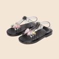 thumbnail image 2 of Sandals for Girls, Thick-Soled Crystal Jelly Princess Shoes with Bow , Spring/Summer Style, Comfortable Childrens Sandals, 2 of 9