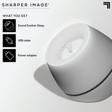 Sharper Image® Sound Soother Wind, White Noise Machine With LED Glow