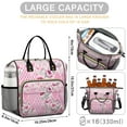 thumbnail image 5 of OBREWU Pioneer Flower Womens Lunch Box for Work,Insulated Large Pioneer Flower Lunch Bag for Women,Loncheras Para Mujer,Leakproof Adult Lunch Bag for Work,Beach,Travel,Picnic,Camping, 5 of 7