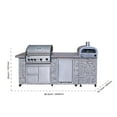 thumbnail image 3 of 96 Inch European Ledge 5b Island Grill With Fridge And Outdoor Oven, 3 of 16