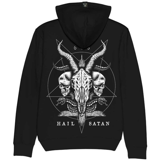 Sudadera con Capucha y Cierre Kingmonster Satanic Altar Kingmonster Estampado