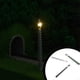 thumbnail image 3 of Advancent Modelo de tren, poste de luz, decoraciones para el jardín del hogar, luz LED de vía férrea, artesanía de un solo cabezal, lámpara de pista, Artesanía Verde Advancent HA064469-03, 3 of 6