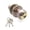 Red Bronze, variant on LAZIOEGR S6901 Heavy-Duty Keyed Entry Door Knob, Aluminum Alloy Classic Mirror Finish, Green Bronze Interior Exterior Handle with 3 Keys for Bedroom Bathroom Wooden Doors (6.8 inches / 17.2 cm)