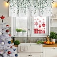 thumbnail image 6 of Eucalyptus Leaf Sage Green Valances for Windows, Decorative Rod Pocket Window Valance Curtains, Spring Weeping Leaves Botanical Short Curtain Drapes for Kitchen/Living Room, 2 Panels, 42" W x 12" L, 6 of 8