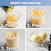 Ninja CREAMi Ice Cream Maker, for Gelato, Mix-ins, Milkshakes, Sorbet, Smoothie Bowl, 7 One-Touch Programs, (2) 16 Oz Pint Containers & Lids, NC301 Cloud Silver