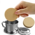 thumbnail image 3 of Visland 200 Pcs Coffee Filter Paper Natural Unbleached Disposable Round Moka Pot Coffee Dripper Paper Universal Coffee Maker Accessories, 3 of 8