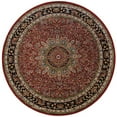 thumbnail image 3 of Oriental Weavers Ariana Area Rug 116R3 Red Medallion Border 6' x 6' Round, 3 of 4