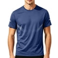 thumbnail image 2 of JTSRKL Mens Quick Dry Athletic Tees Sun Protection Breathable Lightweight Flex Athletic Gym Rash Guards Summer Running Daily Comfort Soft Tops, 2 of 7