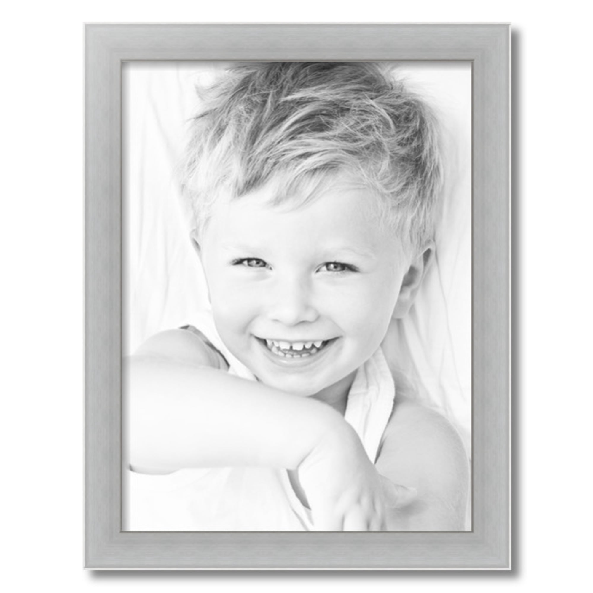ArtToFrames 18x24 Inch 702-967 Picture Frame, This Silver MDF Poster Frame is Great for Your Art or Photos, Comes with 060 Plexi Glass (3980)