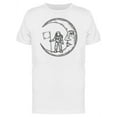 thumbnail image 1 of Astronaut On The Moon With Flag T-Shirt Men -Image by Shutterstock, Male 3X-Large, 1 of 2