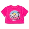 thumbnail image 3 of Barbie Boxy Drop Shoulder T-Shirt and Mesh Tulle Skort Toddler to Big Kid, 3 of 5