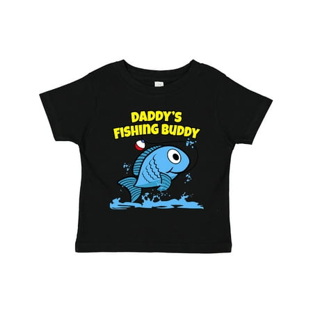 

Inktastic Daddy s Fishing Buddy (blue) Gift Toddler Boy or Toddler Girl T-Shirt