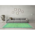thumbnail image 3 of Ahgly Company Indoor Rectangle Abstract Turquoise Blue Modern Area Rugs, 2' x 3', 3 of 4