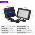 thumbnail image 1 of Lámpara LED solar impermeable para exteriores, lámpara con detección de movimiento, lámpara dividida 100COB, lámpara de pared 120COB, lámpara de jardín, 1 of 6