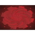 thumbnail image 1 of Ahgly Company Tapis d'Intérieur Lavables en Machine Rectangle Transitionnel Rouge Cramoisi, 5' x 7', 1 of 7