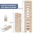thumbnail image 3 of Juego Giant Tumble Tower Megwoz de 60 piezas con dados y marcador, 3 of 8