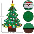 thumbnail image 3 of 4FT DIY Felt Christmas Tree Set for Kids Toddlers Wall Hanging Decorations Felt Craft Kits for Xmas Party Favors, 3 of 6