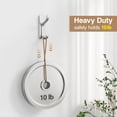 thumbnail image 4 of Adhesive Wall Hooks For Coat And Towel Door Hanger Stick On Sticky Hook For Wall Closet Bathroom Stainless Steel Heavy Duty Mounting Command Hooks Heavy Duty Silver 3.2*0.8*3.4 In, 4 of 9
