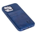 thumbnail image 6 of Dockem iPhone 13 Pro Wallet Card Case; Built-in Metal Plate for Magnetic Mounting, 2 Card Holders, Silicone Exec M2T [Navy/Navy], 6 of 10