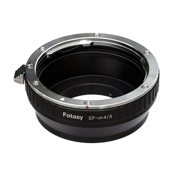 Fotasy Canon EF EF-S Mount lens to Micro 4/3 Adapter, fits Olympus OM-D E-M1 I II E-M1X E-M5 I II III E-PM2 E-PM1 PEN-F/ Panasonic G9 GF7 GF8 GH4 GH5 GM5 GX7 GX8 GX9 GX80 GX85 GX850 G90 G91 G95 G100