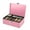 Pink, variant on Cash Box with Money Tray and Lock - Metal Money Box for Cash Storage with Secure Latch Lock & Key - Pink Petty Cash Box with 7 Compartment Money Tray for Small Businesses, 11x7.7x3.5 Inches