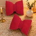 thumbnail image 5 of Bow Shaped Decorative Lumbar Pillow, Linen Sofa Cushion Support Pillow, Detachable Washable Accent Pillow for Couch Office Chair Mothers Day Home Decor Gift, 5 of 6