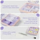 thumbnail image 4 of Botella de Viaje con Etiquetas, Minibotella Portátil de 7 Compartimentos, Botiquín de Bolsillo, Caja de Almacenamiento Diario de Medicamentos B, 4 of 5