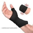 thumbnail image 3 of Compression Wrist Thumb Band Belt Carpal Tunnel Hands Wrist Support Brace Strap Sleeve Golf Tenosynovitis Arthritis Gloves, 3 of 6