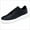 Black, variant on Men's Fashion Sneakers Casual Shoes with Platform Low-Top, Chunky Design Lace-Up for Walking and Tennis