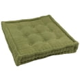 thumbnail image 1 of 25-inch Square Corder Floor Pillow with Button Tufts, 1 of 1
