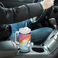 thumbnail image 6 of JSTEL Unicorn Rainbow 30 oz Tumbler Stainless Steel Water Bottle Vacuum Insulated Cup with Straw Lid & Handle For Travel Car Cup Holder, 6 of 8