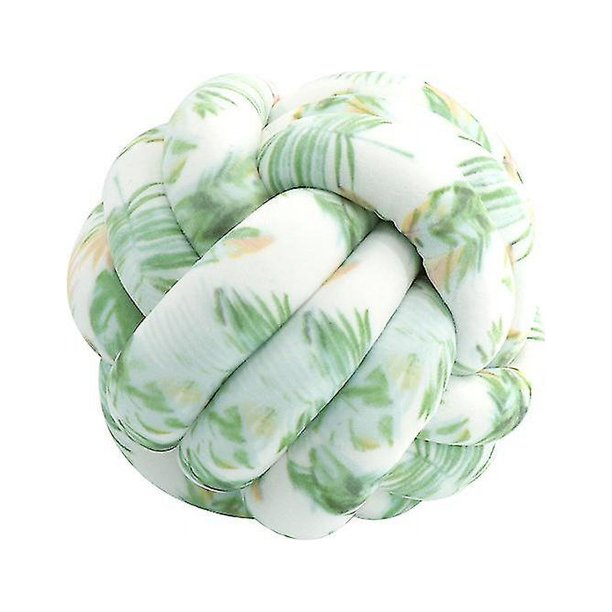 Cojín decorativo para sofá con nudo pequeño, hojas de almohada de tres hilos