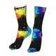 thumbnail image 4 of Glow In Dark Splatter Neon Colorful Socks,Unisex Fashion Athletic Casual Socks Adult Stockings Sports Socks Travel Socks For Women Men, 4 of 5