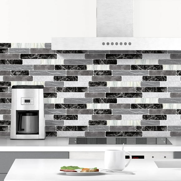 shiyou-Peel and Stick Backsplash, Waterproof Bathroom Wallpaper, Self Adhesive Removable Wallpaper for Kitchen Backsplash, Tile Contact Paper for Countertop, 17.7"x 78.7"