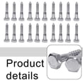 thumbnail image 2 of 20pc Stainless Steel Hex Head Wood Screws Bolts For Home Improvement Or Industry, 2 of 3