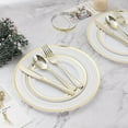 thumbnail image 6 of 150PCS Plastic Dinnerware Set (25 Guests), Gold Disposable Plates for Party, Wedding, Christmas, Anniversary, Includes: Dinner Plates, Dessert Plates, Cups, Spoons, Forks and Knives, 6 of 6