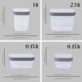 thumbnail image 4 of Contenedores de Plástico Hermeticos ColorHome 12 Pzas 1 litro 2.3 litros 0.45 litros, 4 of 7