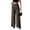Brown, variant on Wide Leg Work Pants for Woman Stretchy Office Slack Pants Pull on Business Trousers with Pockets Black XL